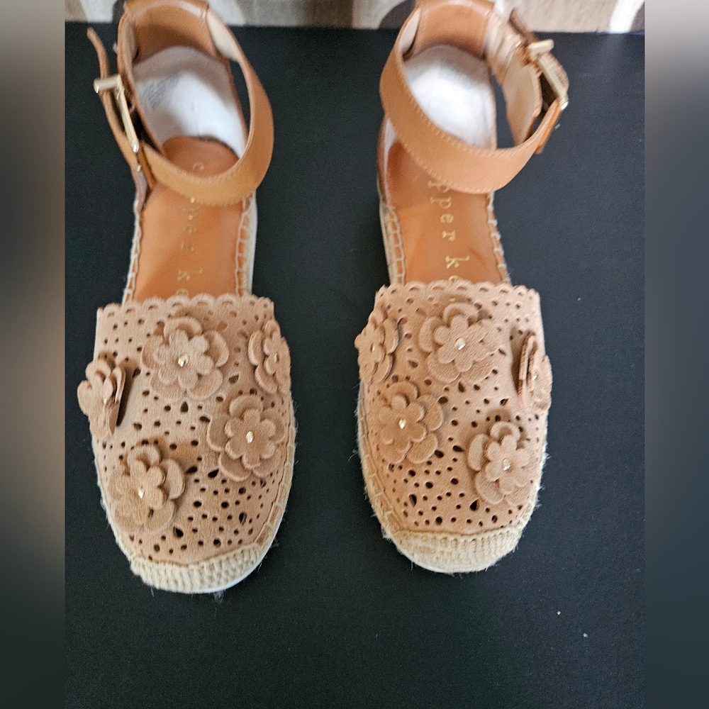 COPPER KEY Platform Wedge  Espadriles 6.5 Sizes